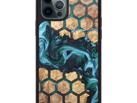 iPhone 12 Pro Max Wood+Resin Phone Case - Ainhoa (Artist Pick, 628718) Cheap