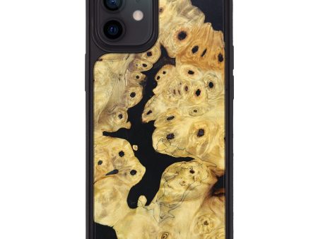 iPhone 12 Wood+Resin Phone Case - Aric (Black & White, 629440) Online