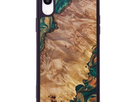 iPhone Xr Wood+Resin Phone Case - Khalid (Green, 629151) For Discount