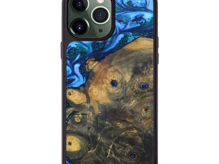 iPhone 13 Pro Max Wood+Resin Phone Case - Rowena (Blue, 630738) Online now