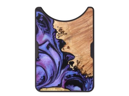 Alloy Wood+Resin Wallet - Ria (Purple, 628931) For Sale