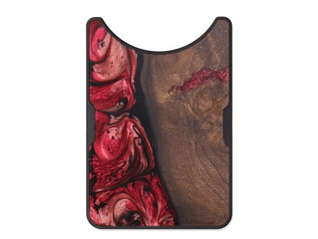 Alloy Wood+Resin Wallet - Draven (Red, 630132) For Sale