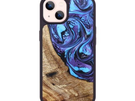 iPhone 14 Wood+Resin Phone Case - Ashlyn (Purple, 628235) Supply