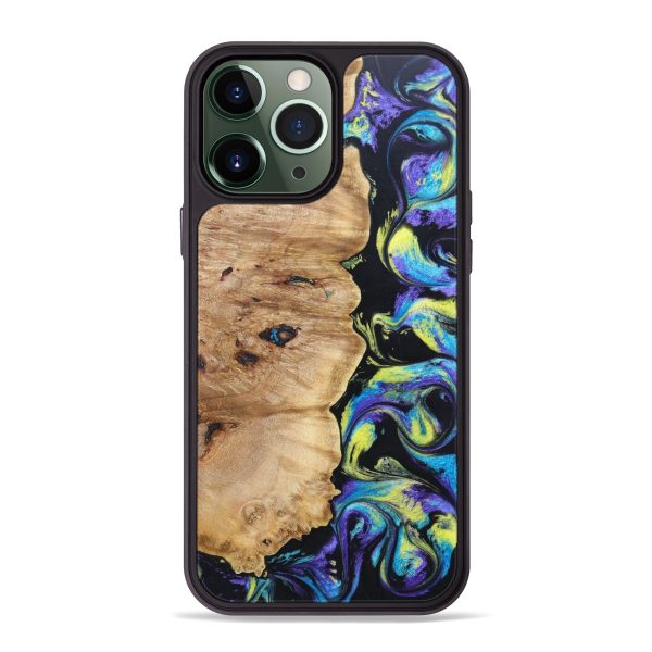 iPhone 13 Pro Max Wood+Resin Phone Case - Donovan (Purple, 629460) Online