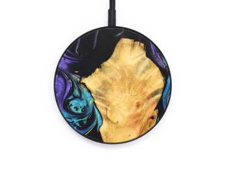 Circle Wood+Resin Wireless Charger - Kisha (Artist Pick, 629533) on Sale