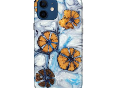 iPhone 12 Wood+Resin Live Edge Phone Case - Annabel (Blue, 629793) Hot on Sale