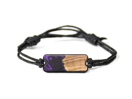 Classic Wood+Resin Bracelet - Tasia (Purple, 629751) on Sale