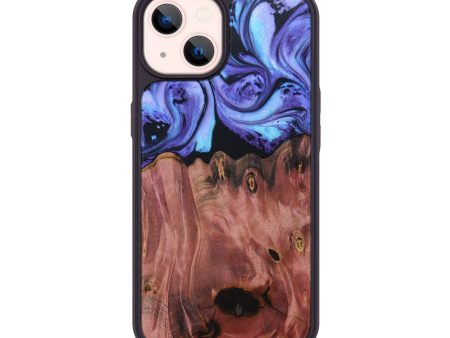 iPhone 14 Wood+Resin Phone Case - Elena (Purple, 630336) Online now