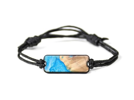 Classic Wood+Resin Bracelet - Abbigail (Blue, 629058) For Discount