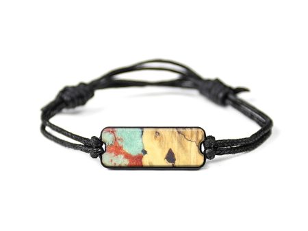 Classic Wood+Resin Bracelet - Vonda (Teal & Gold, 629034) For Cheap