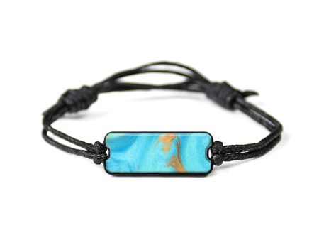 Classic ResinArt Bracelet - Lylah (Teal & Gold, 629043) Sale