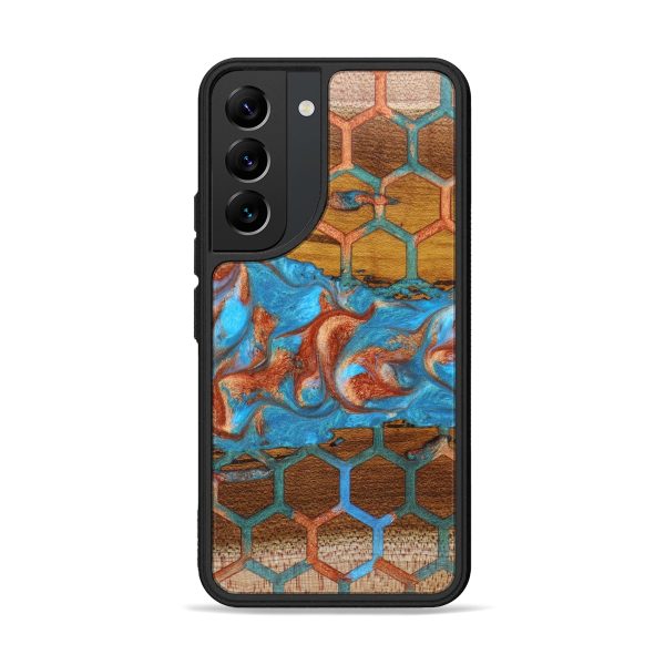 Galaxy S22 Wood+Resin Phone Case - Kasey (Pattern, 629203) Cheap