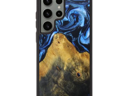 Galaxy S23 Ultra Wood+Resin Phone Case - Alberta (Blue, 630714) Sale