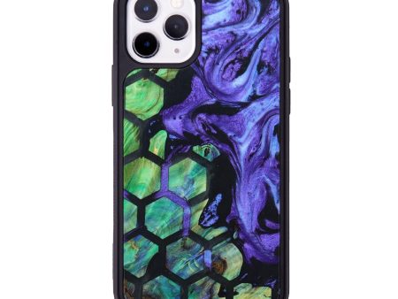 iPhone 11 Pro Wood+Resin Phone Case - Clement (Pattern, 630527) For Sale