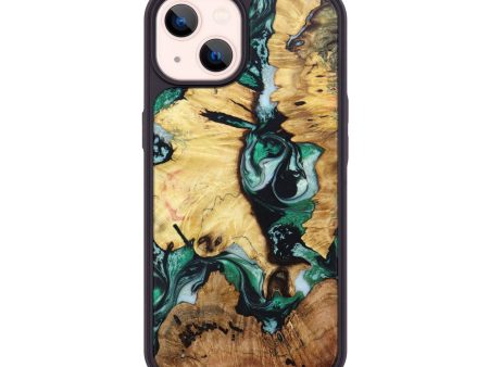 iPhone 14 Wood+Resin Phone Case - Aileen (Mosaic, 630642) Online now