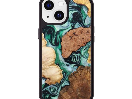 iPhone 13 Wood+Resin Phone Case - Alianna (Mosaic, 630637) Hot on Sale