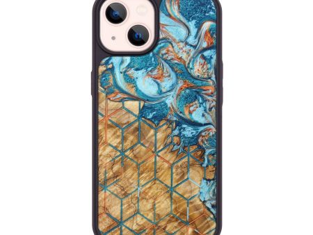 iPhone 14 Wood+Resin Phone Case - Everleigh (Pattern, 628396) on Sale