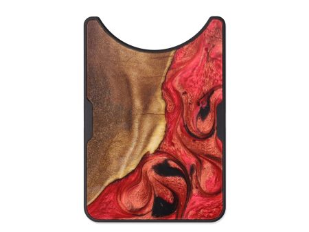 Alloy Wood+Resin Wallet - Savion (Red, 630776) Cheap