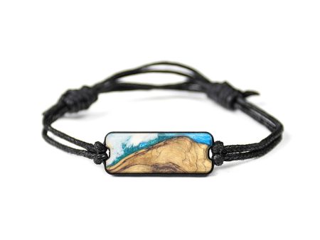 Classic Wood+Resin Bracelet - Suri (Blue, 629054) Online now