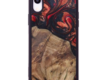 iPhone Xr Wood+Resin Phone Case - Cynthia (Red, 629237) Hot on Sale