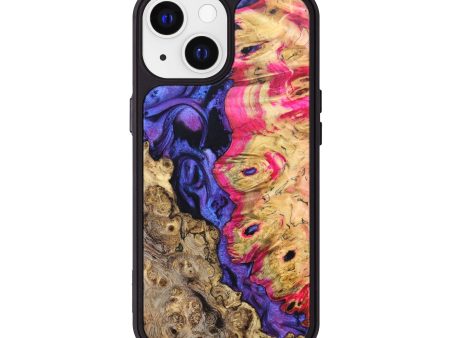 iPhone 13 Wood+Resin Phone Case - Bo (Purple, 628857) Sale