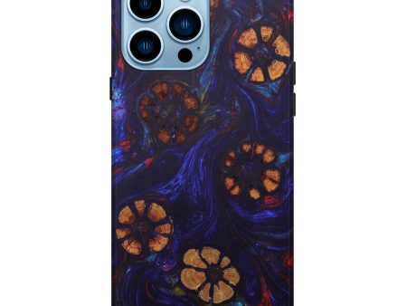 iPhone 14 Pro Max Wood+Resin Live Edge Phone Case - Jaheim (Purple, 628964) For Discount