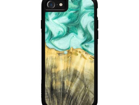 iPhone SE Wood+Resin Phone Case - Gian (Artist Pick, 629683) on Sale