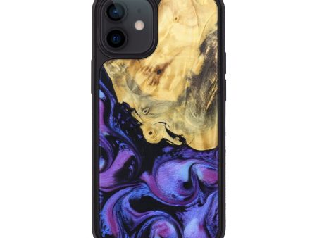 iPhone 12 mini Wood+Resin Phone Case - Kerry (Purple, 628860) Online