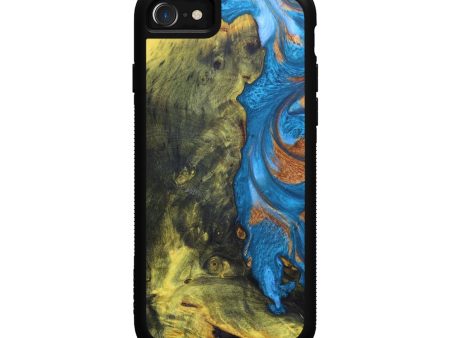 iPhone SE Wood+Resin Phone Case - Lyn (Artist Pick, 630163) For Sale