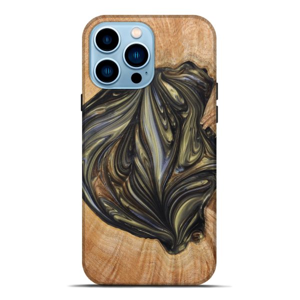 iPhone 14 Pro Max Wood+Resin Live Edge Phone Case - Anjali (Artist Pick, 626645) on Sale