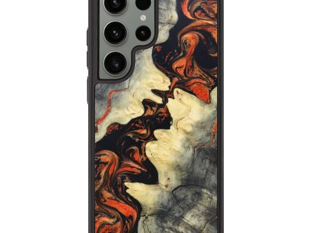 Galaxy S23 Ultra Wood+Resin Phone Case - Alysa (Lava, 627070) Supply