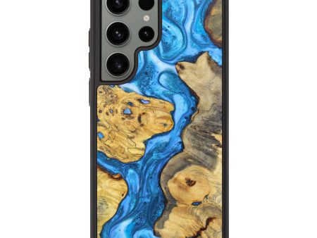 Galaxy S23 Ultra Wood+Resin Phone Case - Brynn (Mosaic, 628130) on Sale