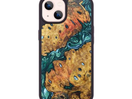 iPhone 14 Wood+Resin Phone Case - Annabell (Green, 628605) Online now