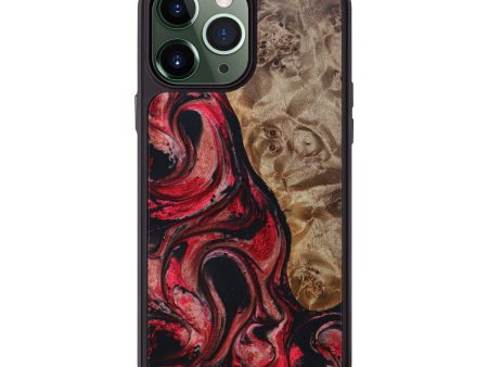 iPhone 13 Pro Max Wood+Resin Phone Case - Tanisha (Red, 630501) Online Hot Sale