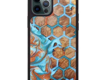 iPhone 12 Pro Max Wood+Resin Phone Case - Bettye (Pattern, 625677) Supply