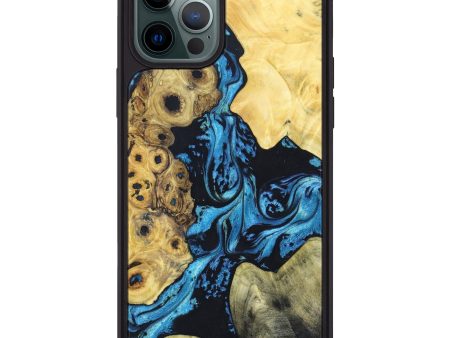 iPhone 12 Pro Max Wood+Resin Phone Case - Kash (Mosaic, 626398) Supply