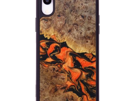 iPhone Xr Wood+Resin Phone Case - Janeen (Lava, 624993) Fashion