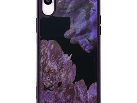 iPhone Xr Wood+Resin Phone Case - Yuridia (Black & White, 624727) Sale