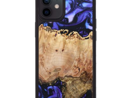 iPhone 12 Wood+Resin Phone Case - Priscilla (Purple, 629219) Supply