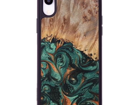 iPhone Xr Wood+Resin Phone Case - Margie (Green, 628221) For Cheap