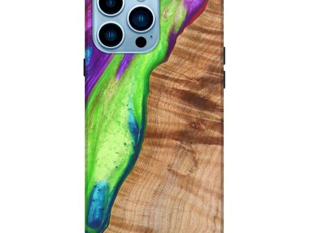 iPhone 14 Pro Max Wood+Resin Live Edge Phone Case - Jeanine (Artist Pick, 626346) Supply