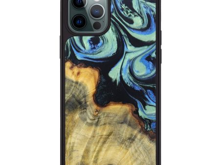 iPhone 12 Pro Wood+Resin Phone Case - Alexus (Green, 625307) Discount