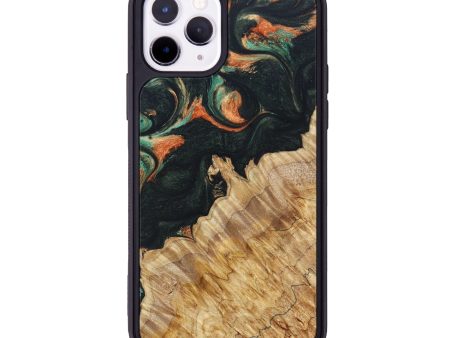 iPhone 11 Pro Wood+Resin Phone Case - Beyonce (Green, 627263) Hot on Sale