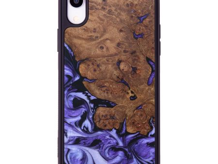 iPhone Xr Wood+Resin Phone Case - Tricia (Purple, 626445) Sale