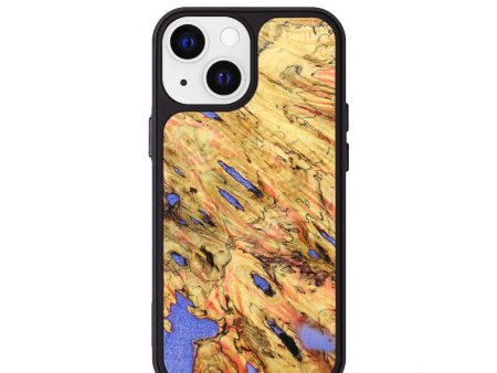 iPhone 13 mini Wood+Resin Phone Case - Alannah (Buckeye Burl, 628037) Supply