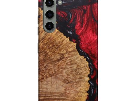 Galaxy S23 Plus Wood+Resin Live Edge Phone Case - Asia (Red, 631093) Supply