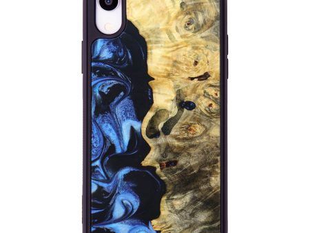 iPhone Xr Wood+Resin Phone Case - Yadhira (Blue, 630931) Sale