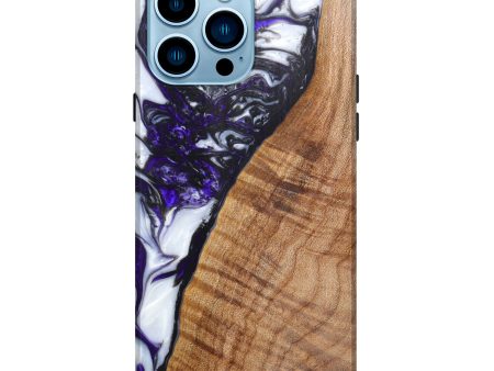 iPhone 14 Pro Max Wood+Resin Live Edge Phone Case - Telly (Artist Pick, 625395) on Sale