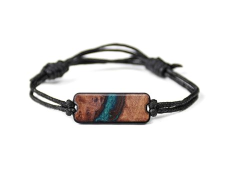 Classic Wood+Resin Bracelet - Virgie (Green, 626856) Online now