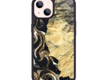 iPhone 14 Wood+Resin Phone Case - Anderson (Black & White, 625362) Fashion